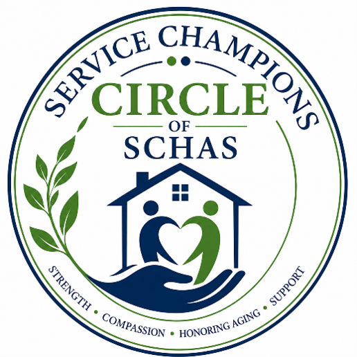 Service Champions Circle of SCHAS logo